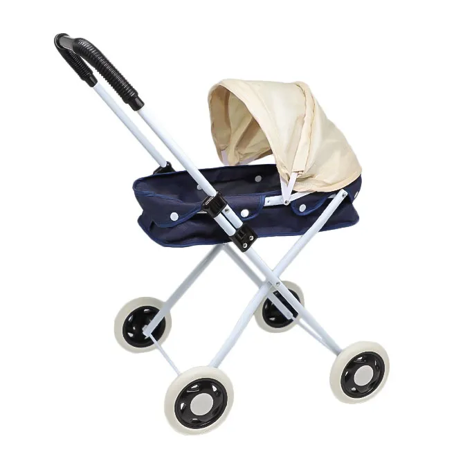 Cărucior pentru păpuși, albastru cu galben, cod 844247