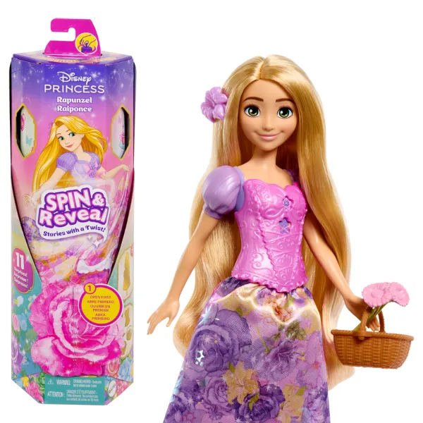 Păpușa Disney Princess Rapunzel, cu acsesorii