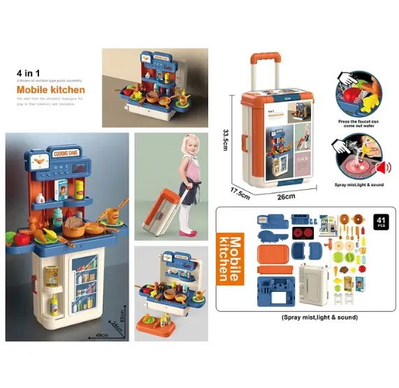 SET BUCATARIE 4IN1 (41PCS) (INSTRUCTIUNE IN ROMANA) 72247