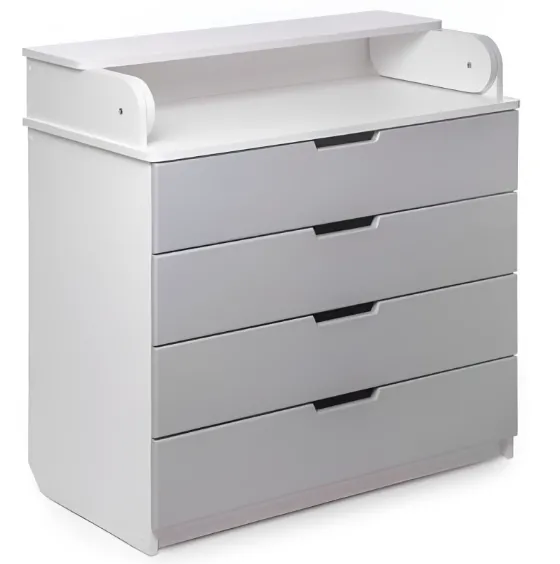 Comoda-măsuță de înfășat PernaMea HappyBaby Standart 800 Light Grey