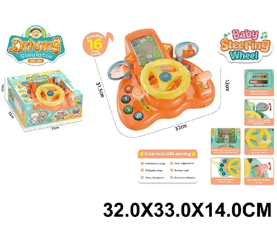 Volan pe baterii cu sunete si lumini