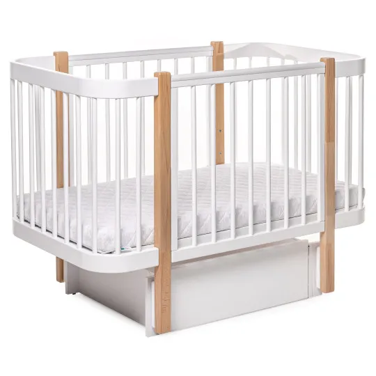 Pătuţ Eucalyptus Karol Plus (DS-903) Alb+Natural