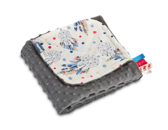 Plapuma Caretero Light Minky Dream Catchers Graphite, 75x100 cm