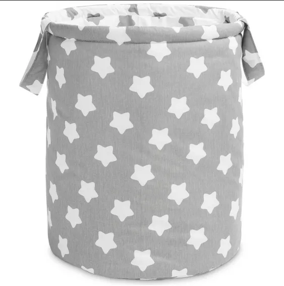 Coș pentru jucării Sensillo Premium XXL Stars Grey