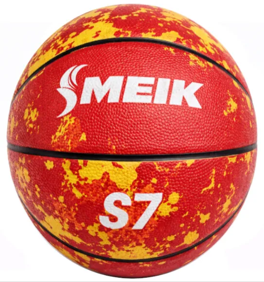 Minge de baschet Size 7 High-Foam Rubberl, roșu, cod 2163D