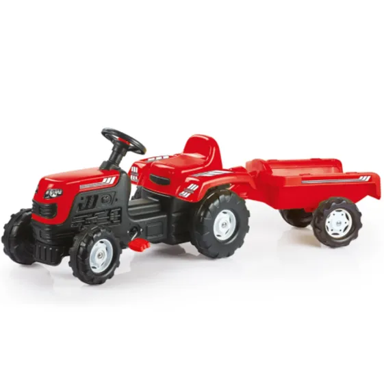 Tractor cu pedale pentru copii cu remorcă (52X144X45CM) DOLU art. 8146