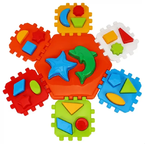 Cub educativ „Smart Kid Hippo” , cu forme geometrice ,Technok (2445) Cub educativ „Smart Kid Hippo” , cu forme geometrice ,Technok (2445)