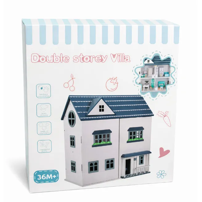 Căsuță pentru păpuși, 2 etaje, cod 1437D