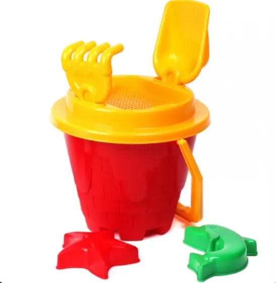 Set pentru nisip cu găletușă tip castel și accesorii, Technok (2278) Set pentru nisip cu găletușă tip castel și accesorii, Technok (2278)