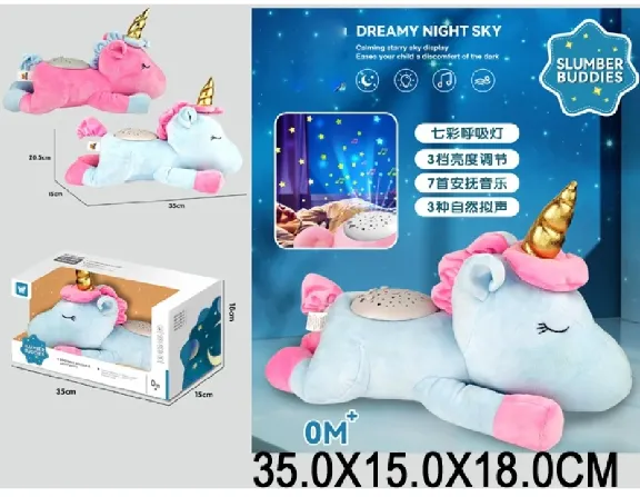 Unicorn cu proiector de noapte