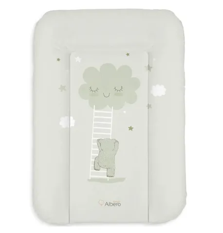 Saltea de infasat moale Albero Mio Walk in the Clouds Mint, 70x50 cm