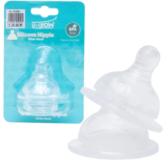 Set 2 tetine din silicon, dimensiunea S, de la 6 luni