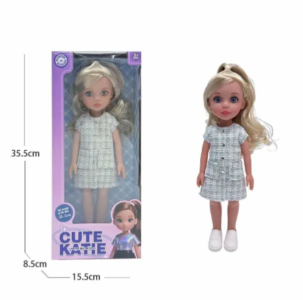  Papusa fashion din vinil complet, 36 cm, 750-2