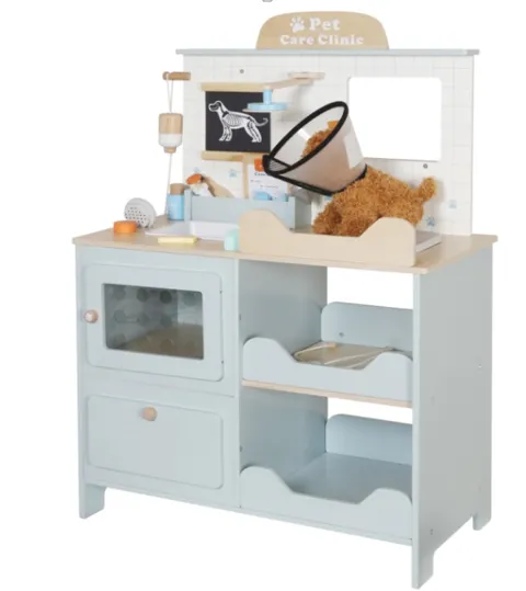 Set de joacă din lemn „Clinică veterinară” W10L016