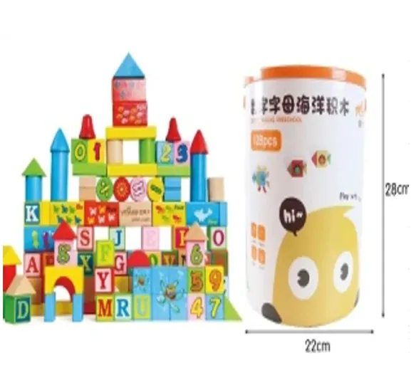 Constructor din lemn 128elem. 09083