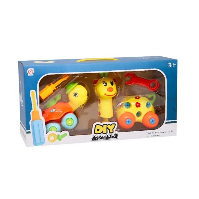 Set jucării model de asamblat girafă/țestoasă, cod 782006