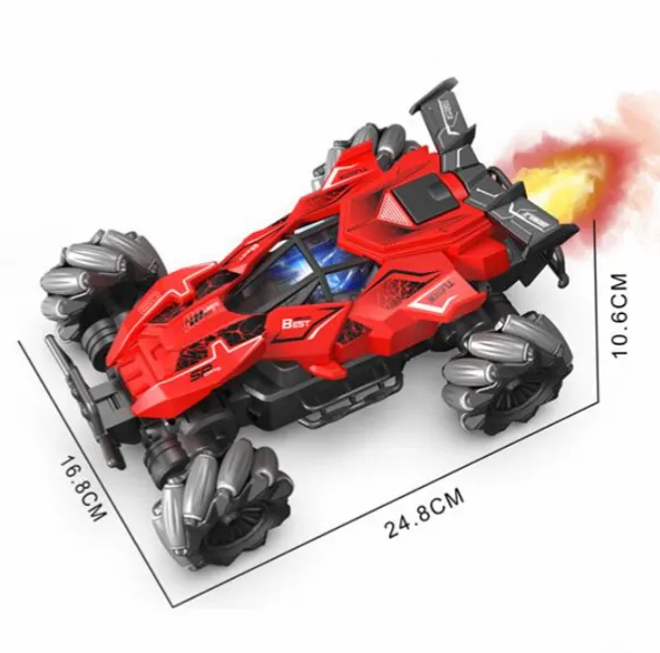 Mașină „Spay” la scara 1:16 cu telecomandă și baterie, roșie SBY263-1A