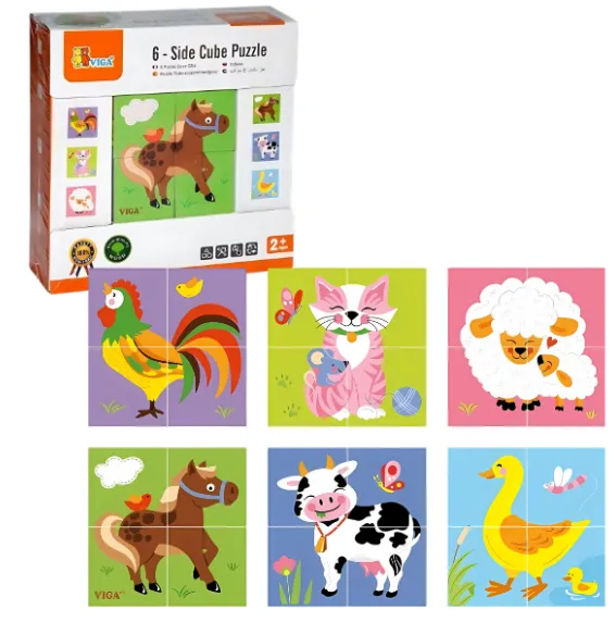 Puzzle-cuburi „Ferma”