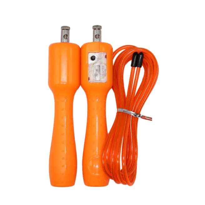 Coardă de sărit inteligentă cu contor digital, oranj, cod 851052