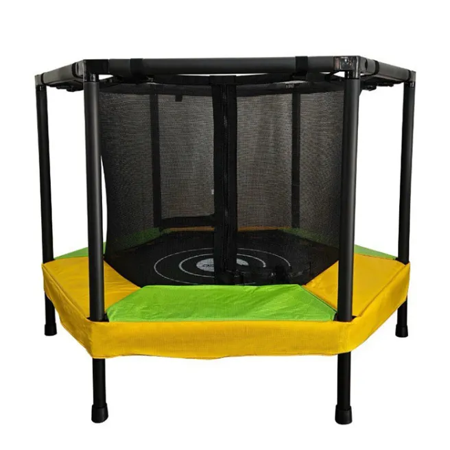 Trambulină d 120 cm, verde-galben