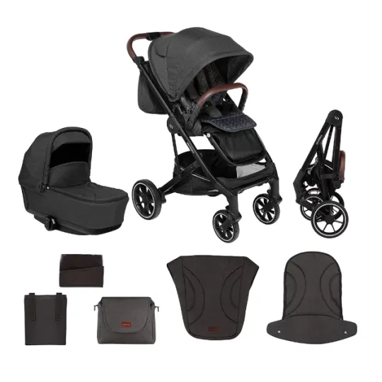 Cărucior 2in1 Skiddou Moss onyx (2020031) Negru