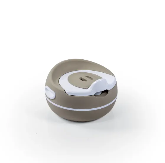 Oliță pentru copii cu capac și bază antiderapantă, gri, Dolu (7196)