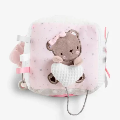 Jucărie de pluș KikkaBoo Cube Dream Big Pink, 16x16 cm