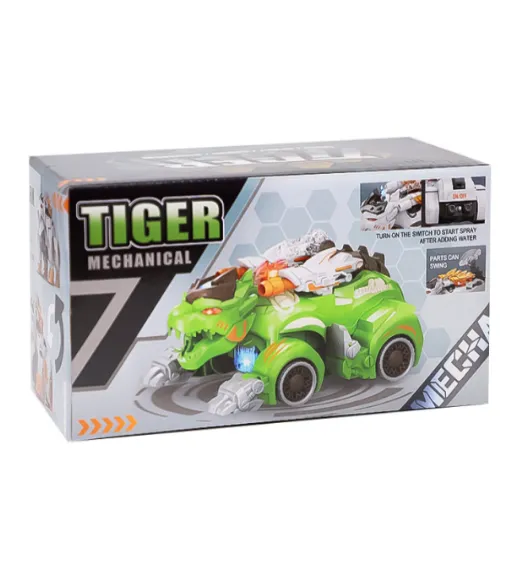 Tigru electric cu lumină și sunet, verde, cod 782039