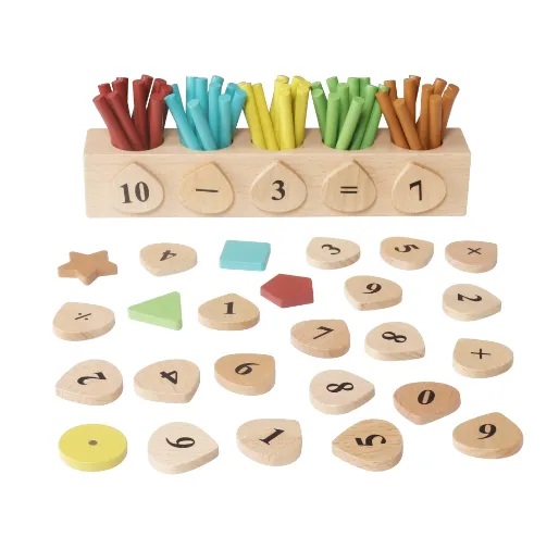 Joc educativ din lemn pentru numărat, W12E185B