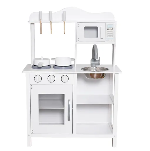 Bucatarie din lemn cu accesorii si functii 58.5*29.2*85cm, alba W10C404H