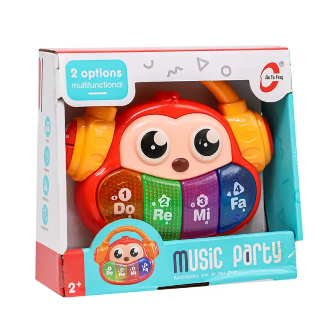 Jucărie muzicală pentru copii „Maimuță”, roșie, cod 762051
