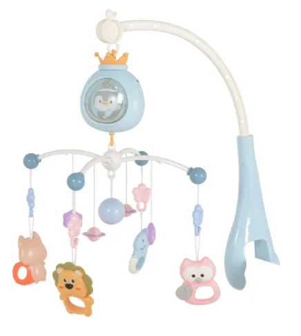 Carusel pentru patut Moni Penguin Blue