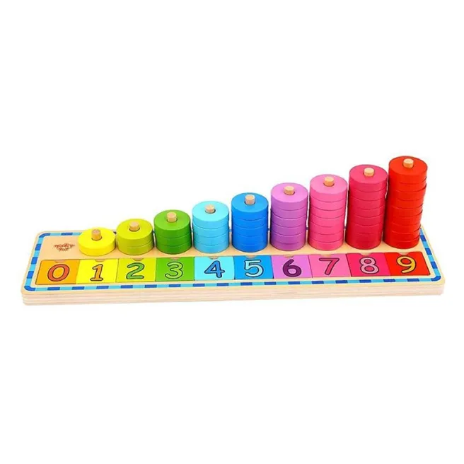 Joc de lemn „Învățăm să numărăm”, cod 57269v Joc de lemn „Învățăm să numărăm”, cod 57269v