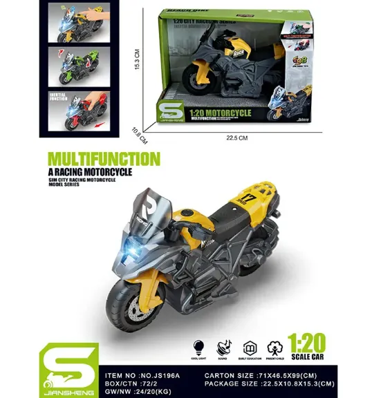 MOTOCICLETA CU SUNET SI LUMINI (INSTRUCTIUNE IN ROMANA) 72071