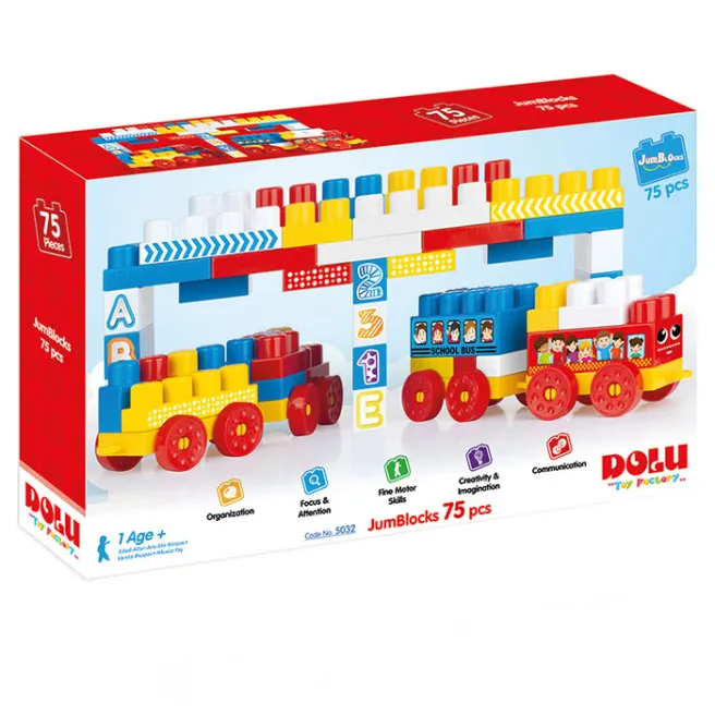 DL Set construcție JumBlocks, Dolu , 75 piese în cutie, cod 61487