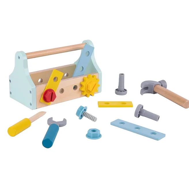 Setul de instrumente din lemn Tooky Toy, cod 57339 Setul de instrumente din lemn Tooky Toy, cod 57339
