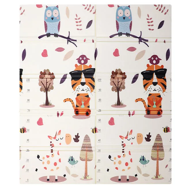 Covoraș pliabil, 200 x 180 x 1.5, Tigru și Bufniță, cod 919448