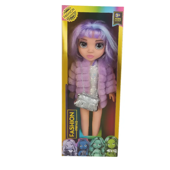 Păpușa cu păr mov, cu lumină și sunet, cod 932068